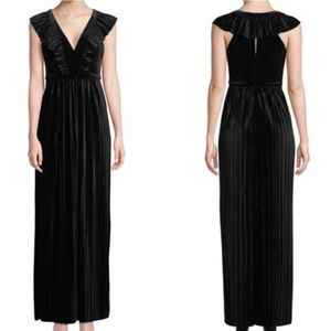 🆕️BCBGeneration Pleated Black Velvet Maxi Dress